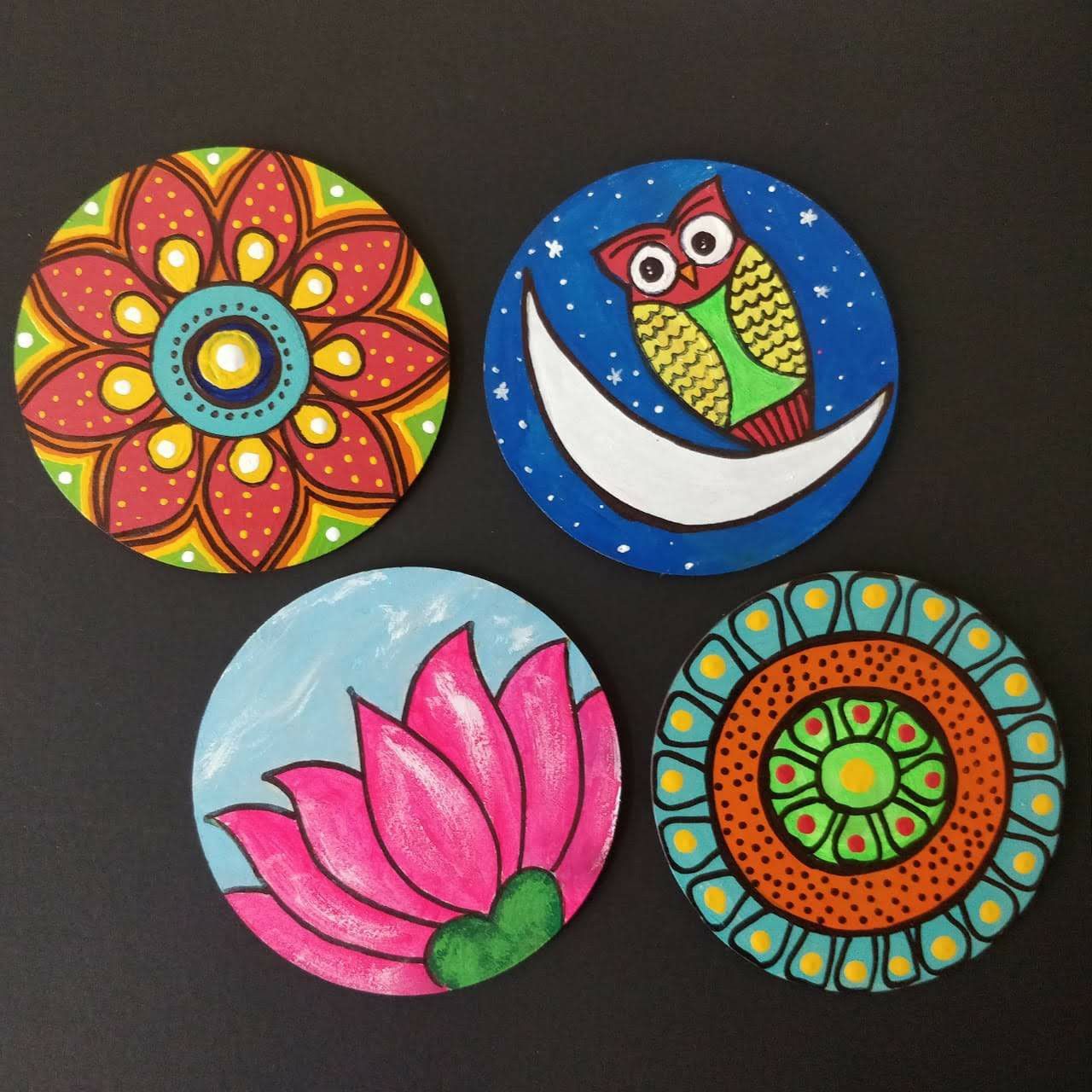 Craft Corner - Painted Coaster 
