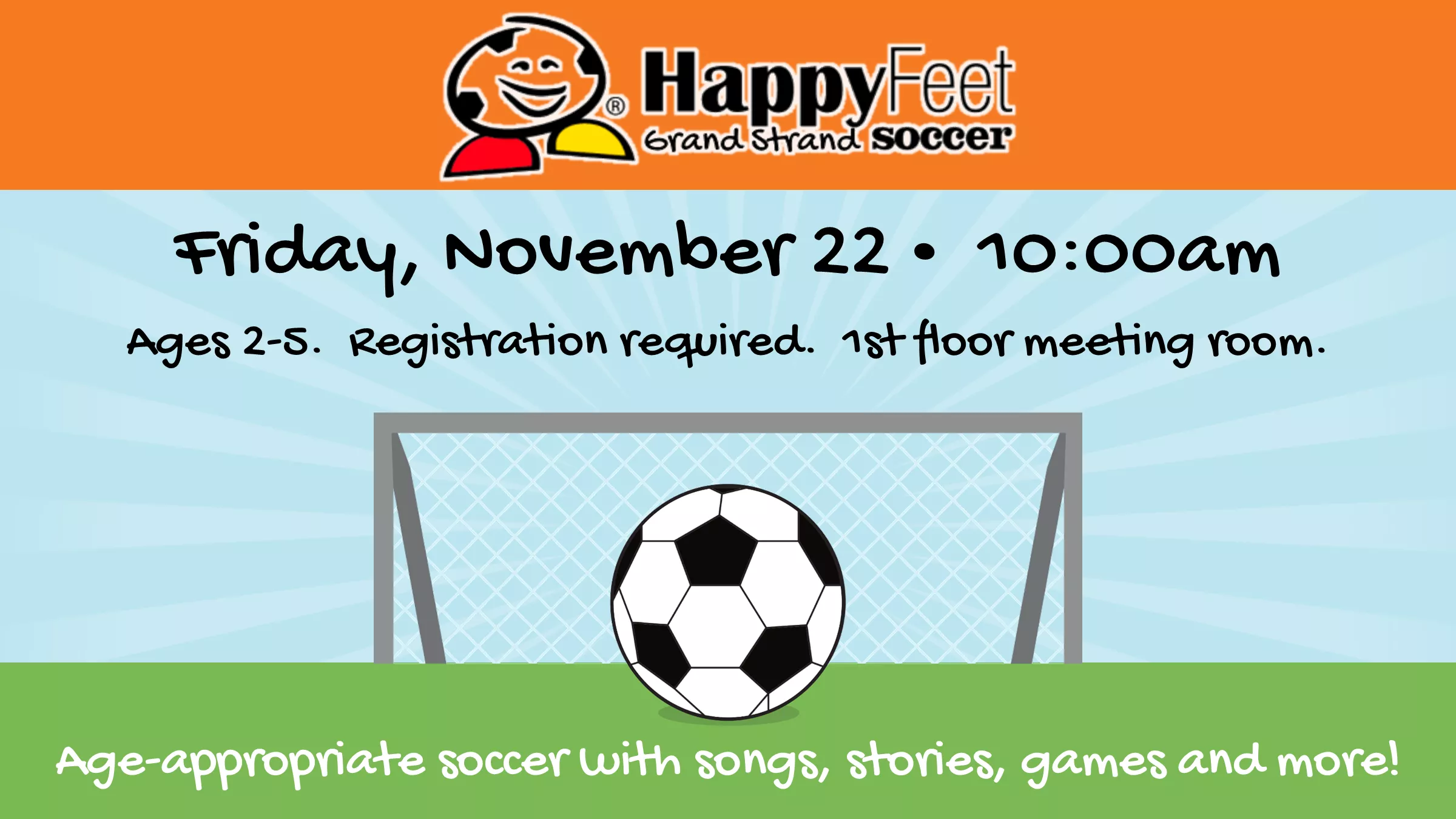 HappyFeet Grand Strand preschool soccer program