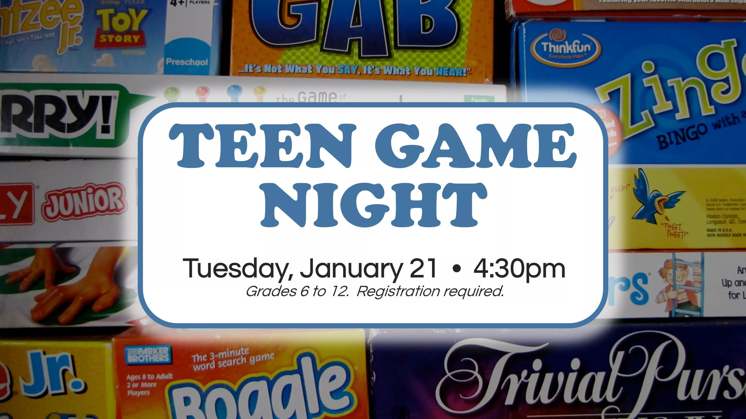 Teen Game Night