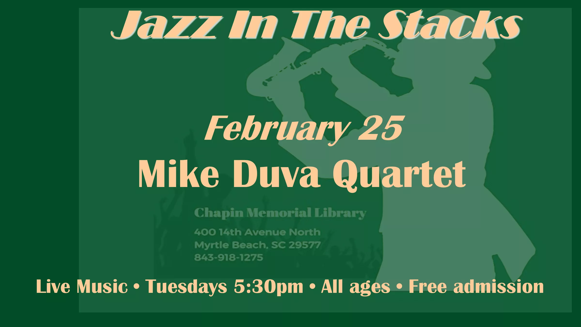 Jazz in the Stacks - Mike Duva