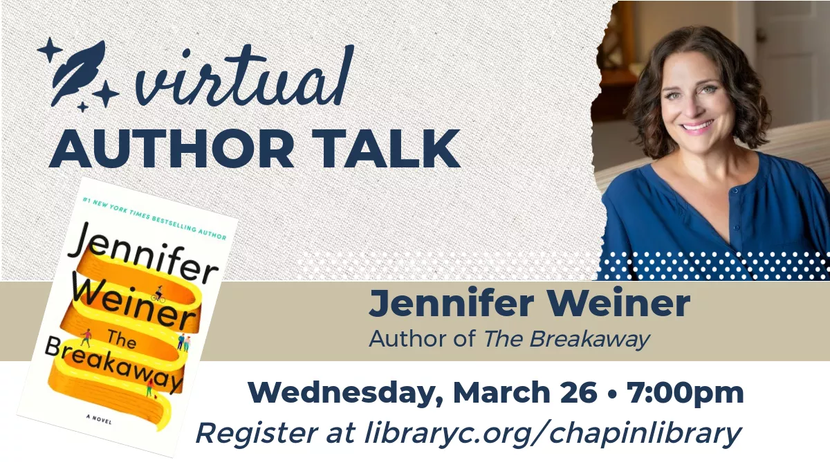 Virtual Author Talk with Jennifer Weiner